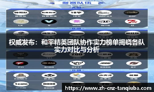 权威发布：和平精英团队协作实力榜单揭晓各队实力对比与分析